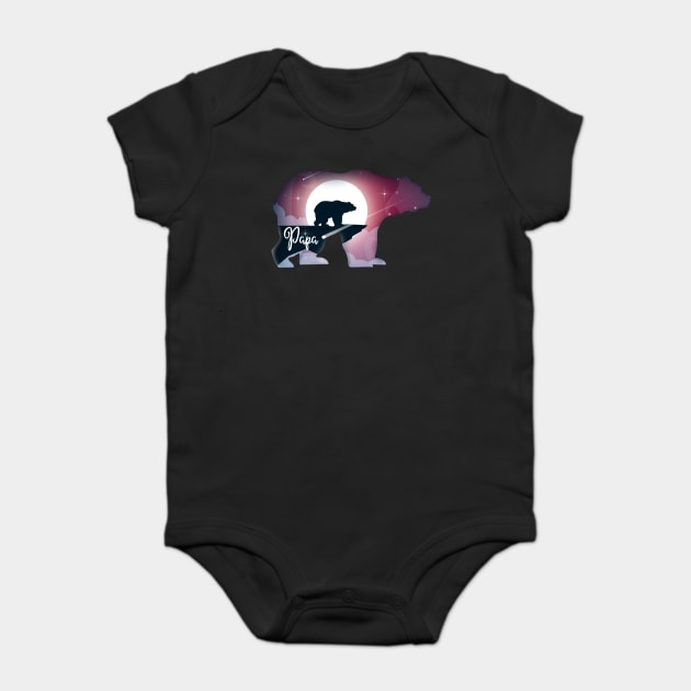 Papa Bear Moonlight Baby Bodysuit by creative